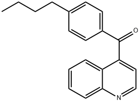 4-(4-Butylbenzoyl)quinoline 结构式