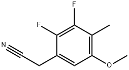 2,3-Difluoro-5-methoxy-4-methylphenylacetonitrile 结构式