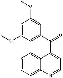 4-(3,5-Dimethoxybenzoyl)quinoline 结构式