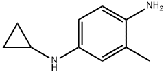 N1-环丙基-3-甲基苯-1,4-二胺 结构式