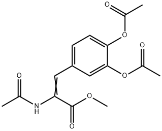 METHYL 2-ACETAMIDO-3-(3,4-DIACETOXYPHENYL)-2-PROPENOATE 结构式