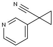 1-(吡啶-3-基)环丙基腈 结构式