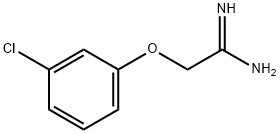 2-(3-氯苯氧基)乙脒 结构式