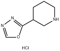 3-(1,3,4-oxadiazol-2-yl)piperidine hydrochloride 结构式