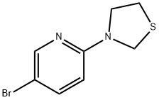 3-(5-Bromopyridin-2-yl)thiazolidine 结构式
