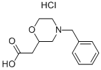 (4-苄基吗啉-2-基)乙酸盐酸盐 结构式
