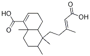 (E)-5-(4-carboxy-3-Methylbut-3-enyl)-5,6,8a-triMethyl-3,4,4a,5,6,7,8,8a-octahydronaphthalene-1-carboxylic acid 结构式