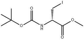 BOC-3-碘-D-丙氨酸甲酯 结构式