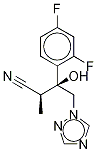 (ALPHAS,BETAR)-BETA-(2,4-二氟苯基)-BETA-羟基-ALPHA-甲基-1H-1,2,4-三唑-1-丁腈 结构式