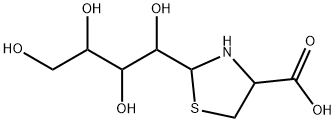 2-(1,2,3,4-tetrahydroxybutyl)thiazolidine-4-carboxylic acid 结构式