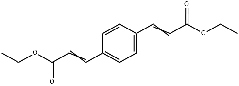 1,4-苯二丙烯酸二乙酯 结构式