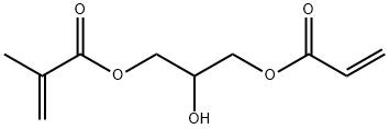 2-丙烯酸-2-羟基-1,3-丙二酯 结构式