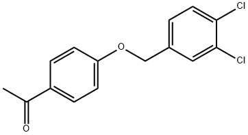 1-(4-[(3,4-二氯苄基)氧基]苯基)-1-乙酮 结构式