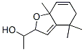 1-(2,4,5,7a-Tetrahydro-4,4,7a-trimethylbenzofuran-2-yl)ethanol 结构式