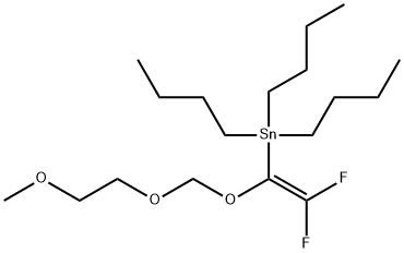 Tributyl[2,2-difluoro-1-(2-methoxyethoxymethoxy)-vinyl]stannane 结构式