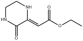 Acetic acid, (3-oxopiperazinylidene)-, ethyl ester, (Z)- (9CI) 结构式