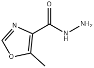 5-甲基-1,3-噁唑-4-碳酰肼 结构式