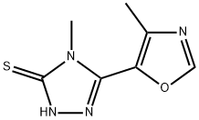 4-METHYL-3-(4-METHYL-1,3-OXAZOL-5-YL)-1H-1,2,4-TRIAZOLE-5-THIONE 结构式