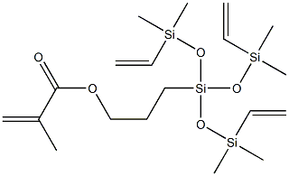 甲基丙烯酰氧丙基三(乙烯基二甲基硅氧基)硅烷 结构式