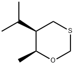 1,3-Oxathiane,6-methyl-5-(1-methylethyl)-,cis-(9CI) 结构式