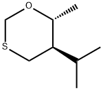 1,3-Oxathiane,6-methyl-5-(1-methylethyl)-,trans-(9CI) 结构式