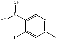 2-氟-4-甲基苯硼酸 结构式