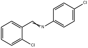 p-Chloro-N-(o-chlorobenzylidene)aniline 结构式