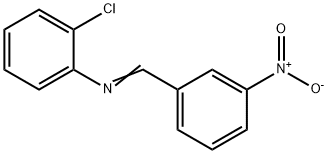 o-Chloro-N-(m-nitrobenzylidene)aniline 结构式