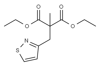 Malonic acid, (3-isothiazolylmethyl)methyl-, diethyl ester 结构式