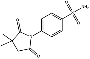 4-(3,3-Dimethyl-2,5-dioxo-1-pyrrolidinyl)benzenesulfonamide 结构式