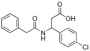 4-氯-BETA-[(2-苯基乙酰基)氨基]苯丙酸 结构式