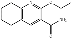 2-Ethoxy-5,6,7,8-tetrahydroquinoline-3-carboxamide 结构式