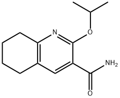 3-Quinolinecarboxamide, 5,6,7,8-tetrahydro-2-(1-methylethoxy)- 结构式