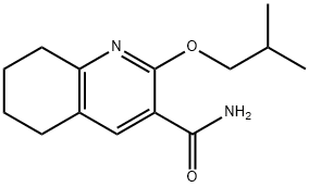 3-Quinolinecarboxamide, 5,6,7,8-tetrahydro-2-(2-methylpropoxy)- 结构式