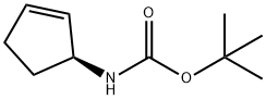 Carbamic acid, 2-cyclopenten-1-yl-, 1,1-dimethylethyl ester, (S)- (9CI) 结构式