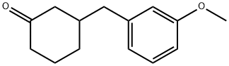 3-[(3-METHOXYPHENYL)METHYL]CYCLOHEXANONE 结构式