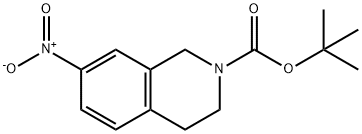 7-硝基-3,4-二氢异喹啉-2(1H)-羧酸叔丁酯 结构式