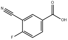 3-氰基-4-氟苯甲酸 结构式
