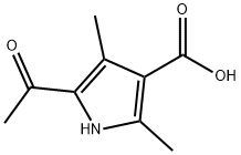 5-乙酰基-2,4-二甲基-1H-吡咯-3-羧酸 结构式