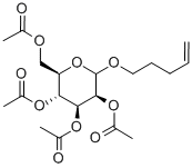 PENT-4-ENYL-2,3,4,6-TETRA-O-ACETYL-D-MANNOPYRANOSIDE 结构式