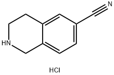 6-氰基-1,2,3,4-四氢异喹啉盐酸盐 结构式