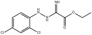 Ethyl2-amino-2-[2-(2,4-dichlorophenyl)hydrazono]-acetate 结构式