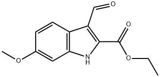 3-烯醛-6-甲氧基吲哚-2-羧酸乙酯 结构式