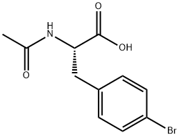 (S)-N-乙酰基-4-溴苯丙氨酸 结构式