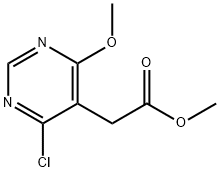 METHYL 2-(4-CHLORO-6-METHOXYPYRIMIDIN-5-YL)ACETATE 结构式