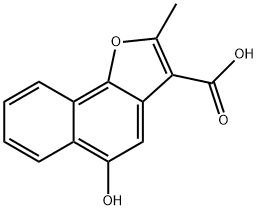 5-羟基-2-甲基-萘并[1,2-B]呋喃-3-羧酸 结构式