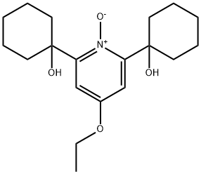 4-Ethoxy-2,6-bis(1-hydroxycyclohexyl)pyridine 1-oxide 结构式