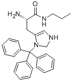 N(IM)-三苯甲基-L-组氨酸-丙酰胺 结构式
