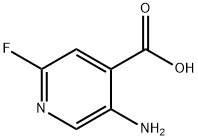 5-氨基-2-氟-4-吡啶羧酸 结构式
