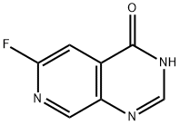 6-氟吡啶并[3.4-D]嘧啶-4-酚 结构式